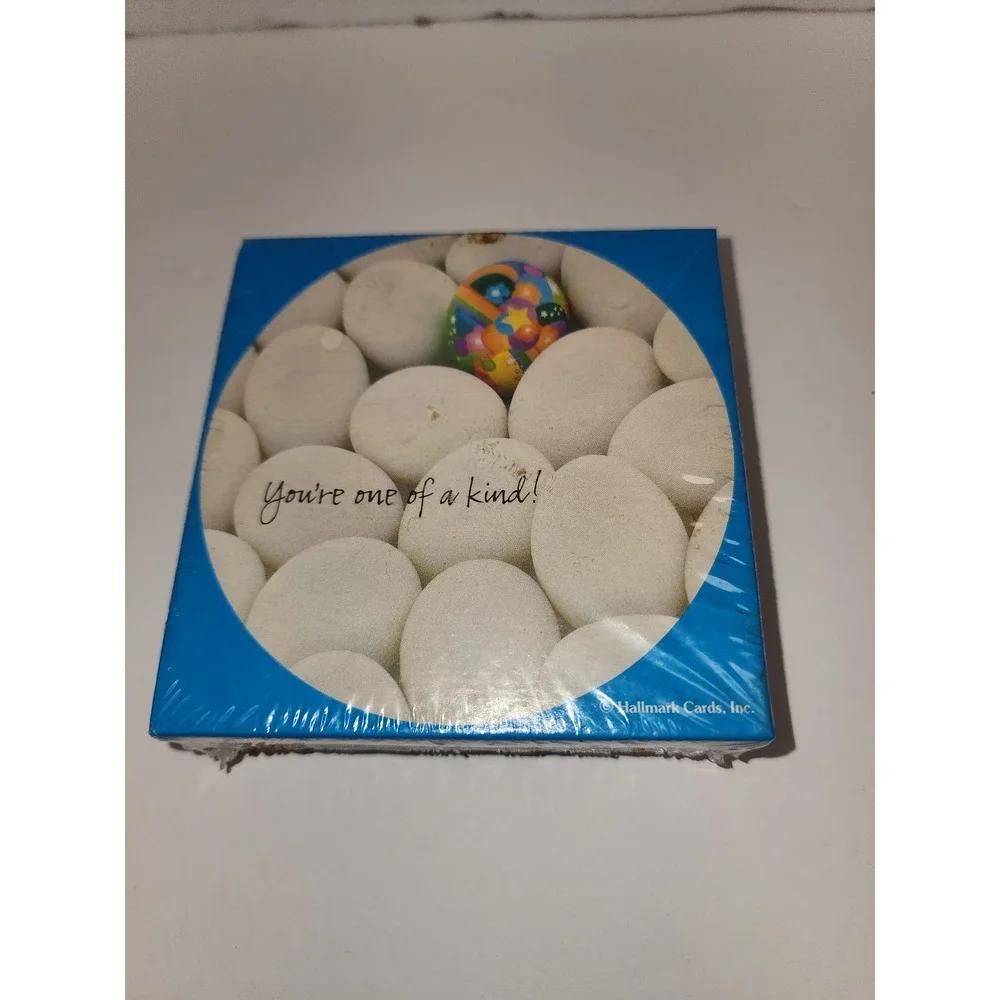 Vintage Hallmark NOS‎ You're One of a Kind Mini Jigsaw Puzzle Easter Eggs